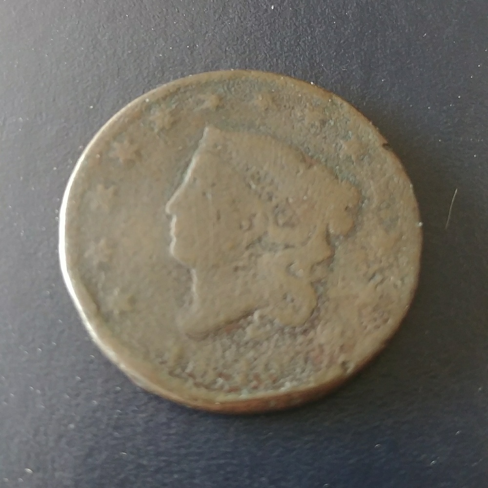 1820 Large U.S. 1 Cent Coin
